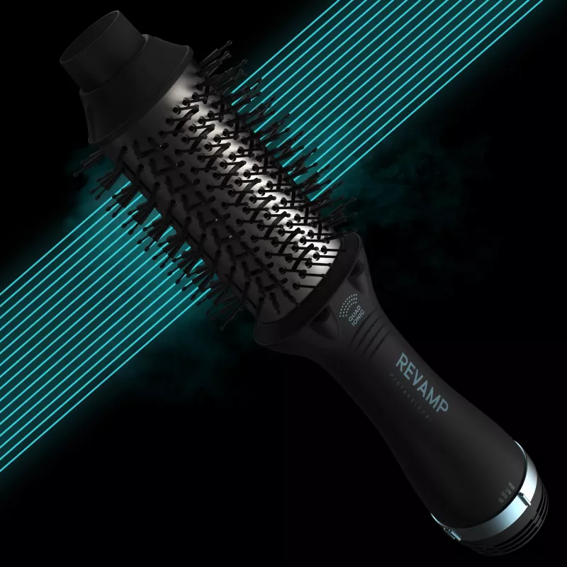 Revamp Progloss Pro Define karšto oro šepetys Perfect Blow Dry, juodas, 900 W, 3 m