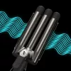Revamp Progloss Deep Beach Waver tekstūravimo lygintuvas Warm Black 3 m
