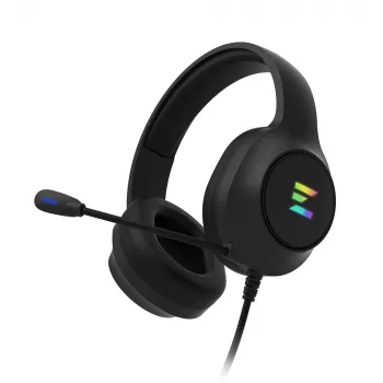 Ausinės / headsetas su mikrofonu Zalman ZM-HPS310 BK, laidinės, USB, 7.1 virtualus garsas, RGB, juodos