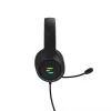 Ausinės / headsetas su mikrofonu Zalman ZM-HPS310 BK, laidinės, USB, 7.1 virtualus garsas, RGB, juodos