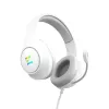 Ausinės Zalman ZM-HPS310 WH laidinės žaidimams, baltos, RGB