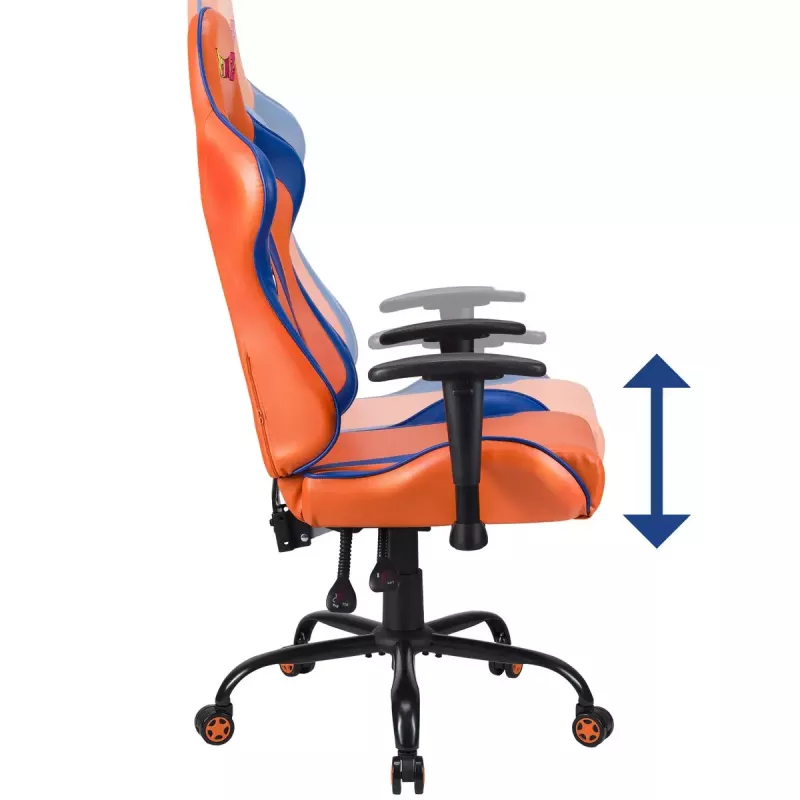 Žaidimų kėdė Subsonic DBZ SUBSONIC SA5609-D1, pilkai oranžinė, 125 kg
