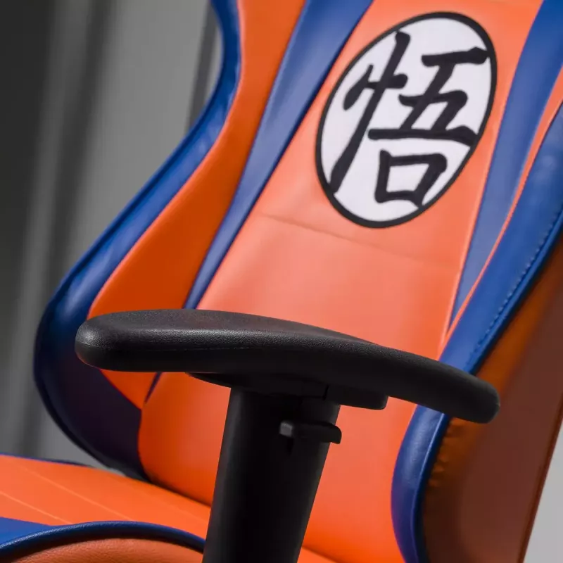 Žaidimų kėdė Subsonic DBZ SUBSONIC SA5609-D1, pilkai oranžinė, 125 kg