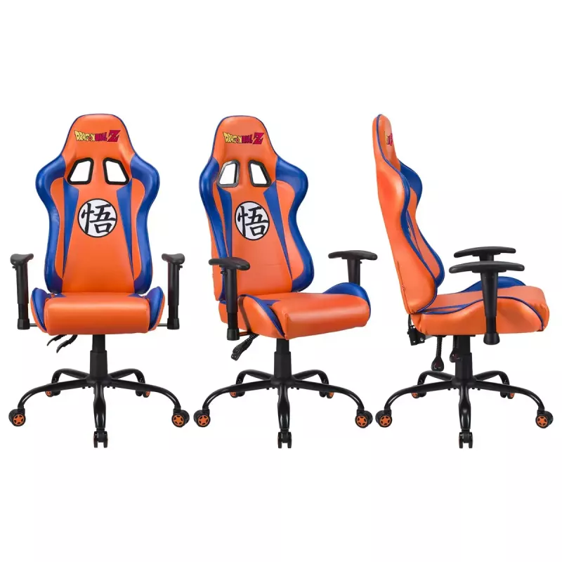 Žaidimų kėdė Subsonic DBZ SUBSONIC SA5609-D1, pilkai oranžinė, 125 kg