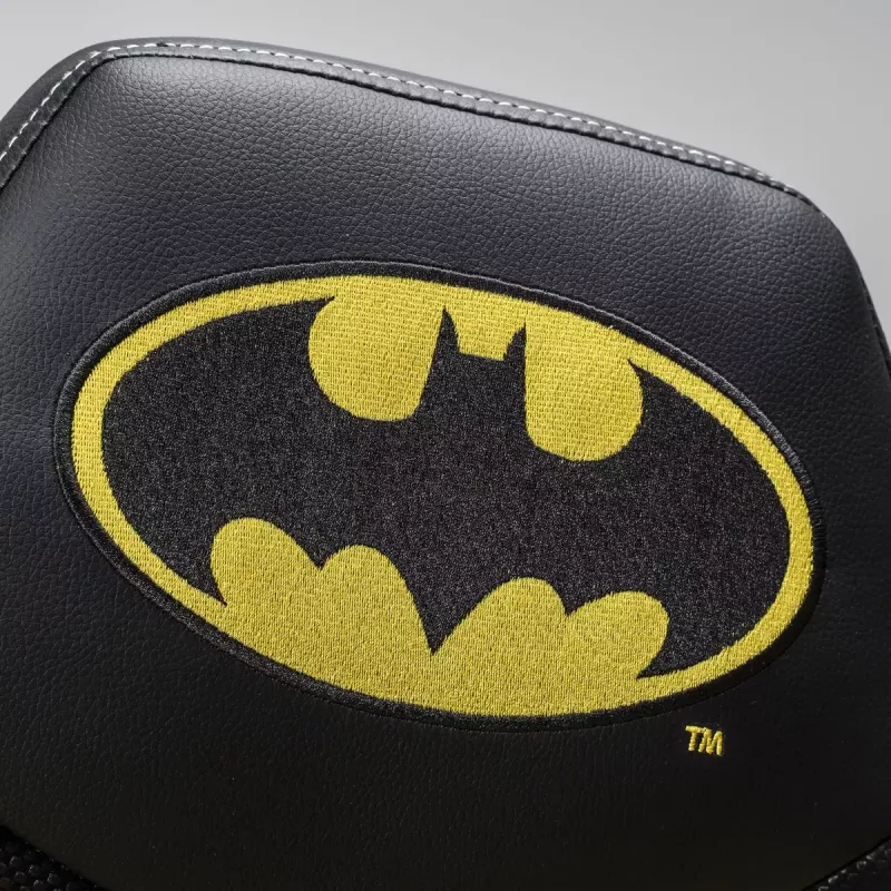 Žaidimų kėdė Subsonic Batman Junior, juoda/geltona, paminkštinta, vaikams ir paaugliams