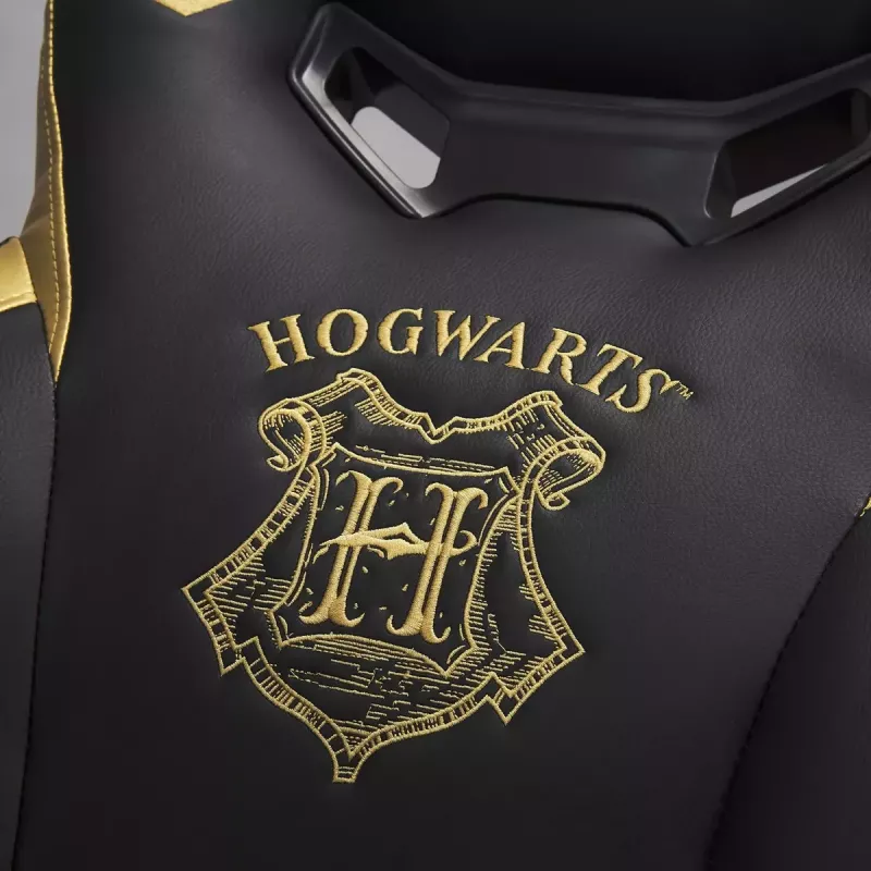 PC žaidimų kėdė Subsonic Junior Hogwarts, apmušta sėdynė su paminkštinimu, juoda/geltona
