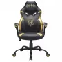 PC žaidimų kėdė Subsonic Junior Hogwarts, apmušta sėdynė su paminkštinimu, juoda/geltona