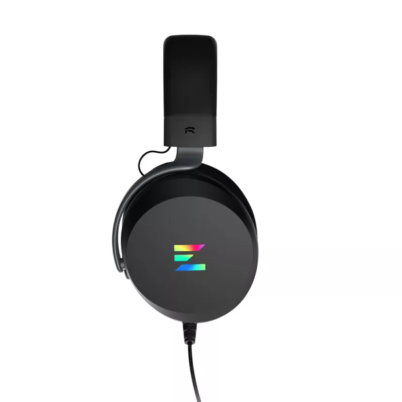 Ausinės Zalman ZM-HPS610 su RGB apšvietimu, laidinės, žaidimams, juodos