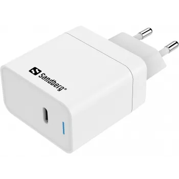 Sandberg USB-C PD65W EU AC įkroviklis, baltas