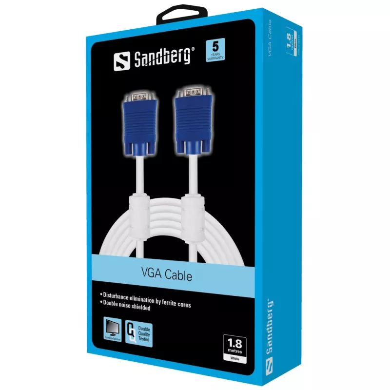 Sandberg Monitor Cable VGA LUX 1,8 m
