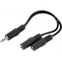 Garso skirstytuvas Sandberg MiniJack 1->2 502-16