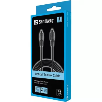 Optinis laidas Sandberg Toslink-Toslink 1,8 m