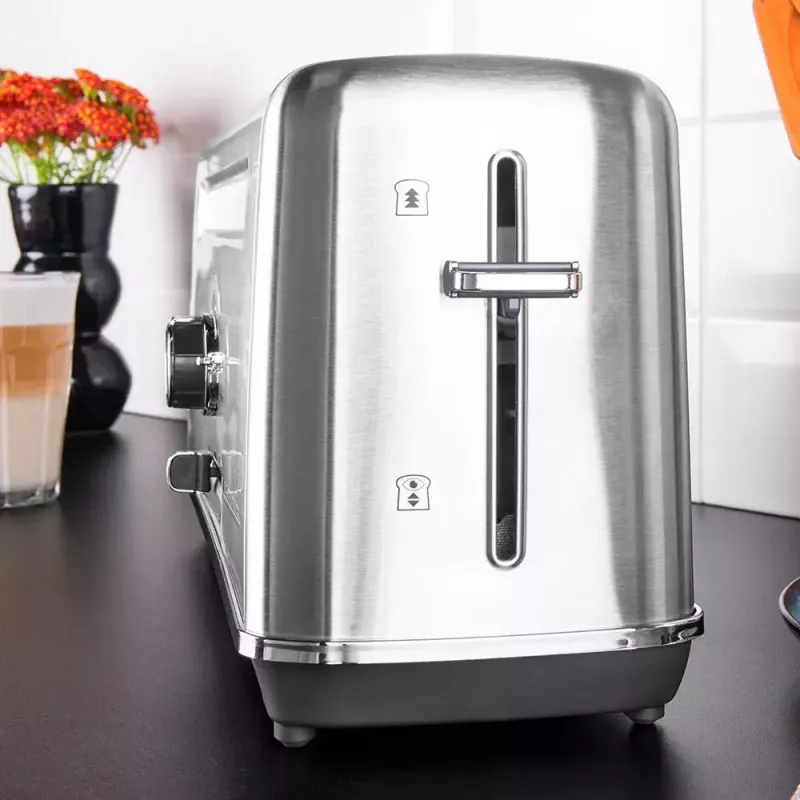 Gastroback Design Advanced 4S skrudintuvas 2 riekelėms 1100 W juodas nerūdijantis plienas