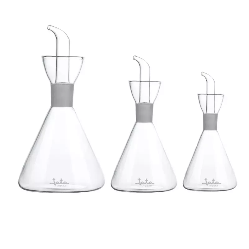 Aliejaus ir acto dozatorius JATA HACC4536, 250 ml, skaidrus stiklas, 90x90x195 mm