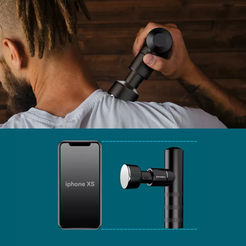 HoMedics Myti Massager Universal Anthracite Pummeling Massage – nešiojamas perkusinis masažuoklis