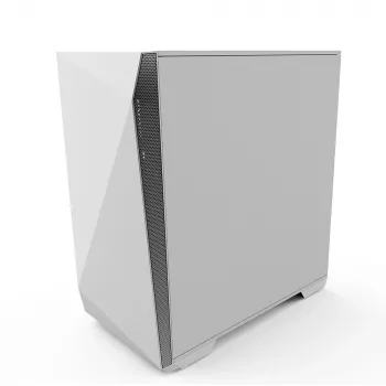 Zalman Z1 Iceberg White - mATX vidutinis bokštas kompiuterio korpusas / Iš anksto sumontuoti 2 x 120 mm ventiliatoriai Mini bokšte