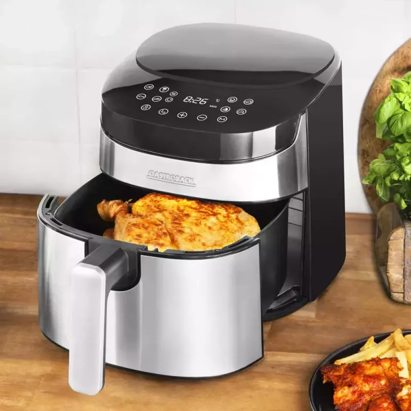 Karšto oro gruzdintuvė GASTROBACK Design Air Pro 3,7 L 1300 W juodas nerūdijantis plienas