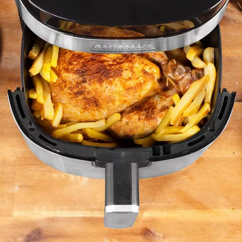 Kepimo krosnelė su karšto oro cirkuliacija Gastroback Design Air Pro XXL 6,5L 1600W juoda nerūdijančio plieno