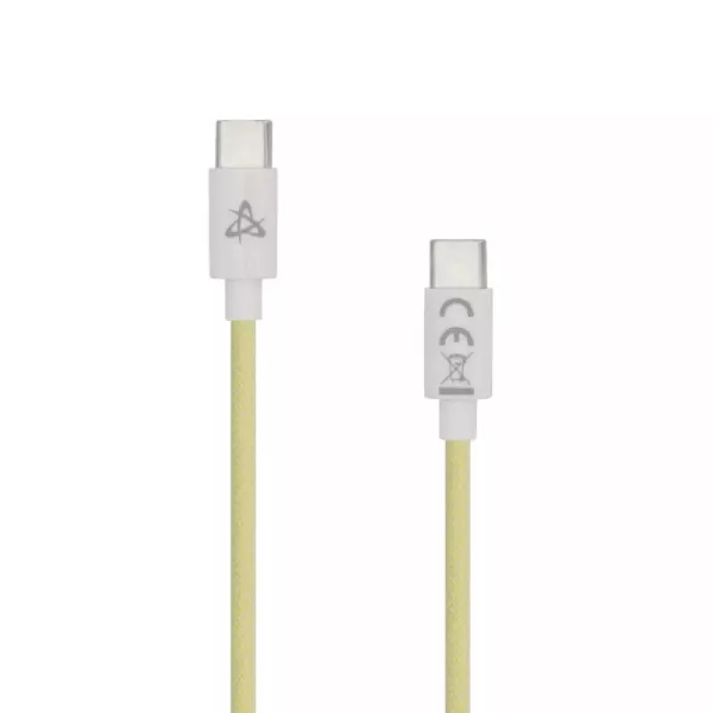 SBOX USB-C į USB-C laidas 1 m geltonas 60 W