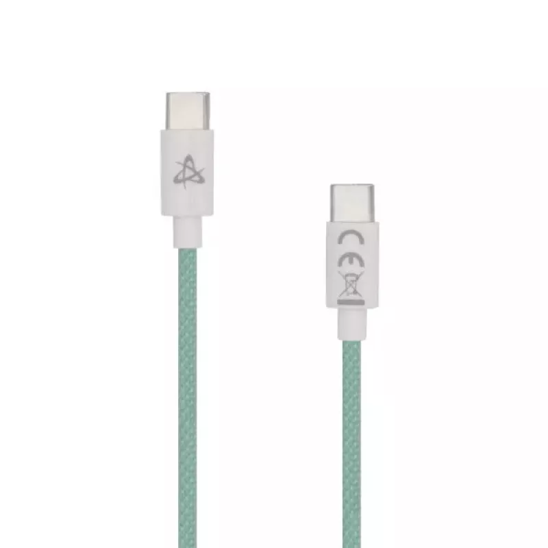 SBOX laidas USB Type-C -> USB Type-C M/M 1 m Žalias 60 W
