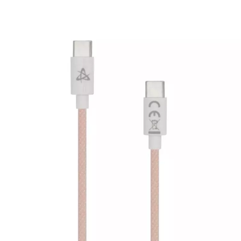 SBOX laidas USB Type-C į USB Type-C (M/M) 1 m rožinis 60W