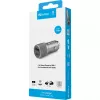 Sandberg automobilinis įkroviklis 1xQC3.0+1xUSB-C 48W, cigarečių degtukas, 12 V, Metalinis