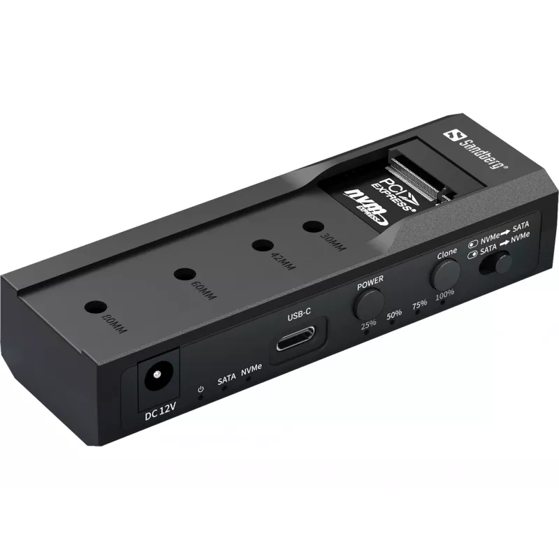 Sandberg USB 3.2 klonavimo stotelė ir dokas M2 NVMe / M2 SATA / 2.5 inch / 3.5 inch SATA diskams