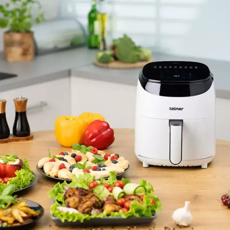 Kepimo indas be riebalų Zelmer ZAF3551W 3,5 L 1200 W juodai baltas