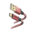 Hama Reflective USB kabelis USB 2.0 1,5 m USB A Micro-USB B raudonas