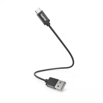 Hama 00201600 USB kabelis USB 2.0 0,2 m USB A USB C juodas