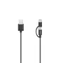 Hama 00200616 USB laidas USB 2.0 0,75 m USB A / USB C & Micro-USB A juodas
