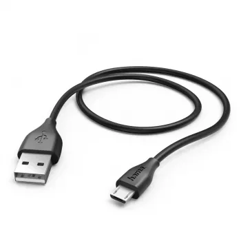 Hama 1,4 m USB 2.0 A – Micro-USB B laidas, juodas