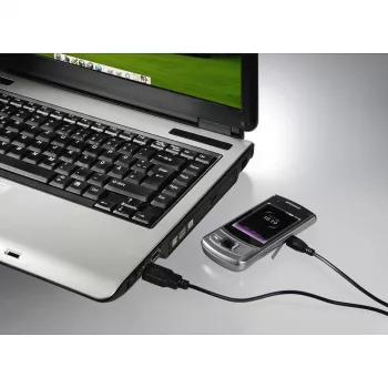 Hama 1,4 m USB 2.0 A – Micro-USB B laidas, juodas