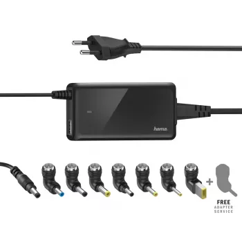 Įkroviklis Hama Slim & Light Laptop Black AC Indoor