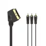 Hama 00205156 SCART kabelis 1,5 m 3 x RCA juodas