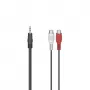 Hama 00205185 garso laidas 0,1 m 2 x RCA 3,5 mm juodas