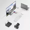 Hama 00200103 USB-C stotelė nešiojamam kompiuteriui, USB 3.2 Gen 1, pilka