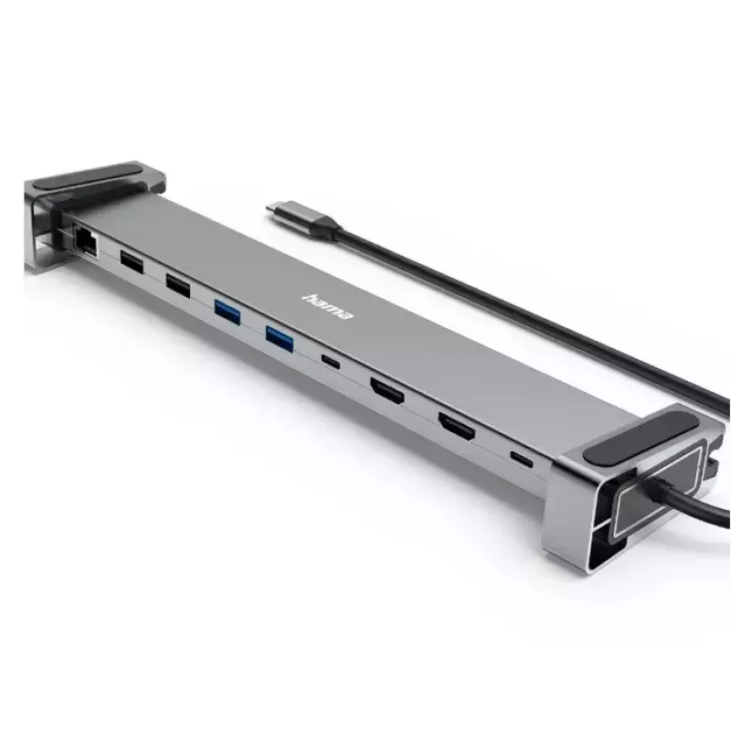 Hama Connect2Office Basic laidinis USB 3.2 Gen 1 (3.1 Gen 1) Type-C dokas, antracito pilka