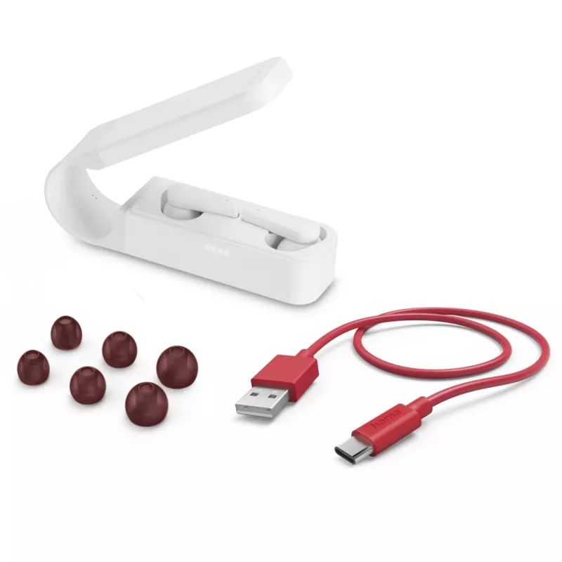 Hama Spirit Pocket belaidės ausinės True Wireless Stereo (TWS) į ausį baltos