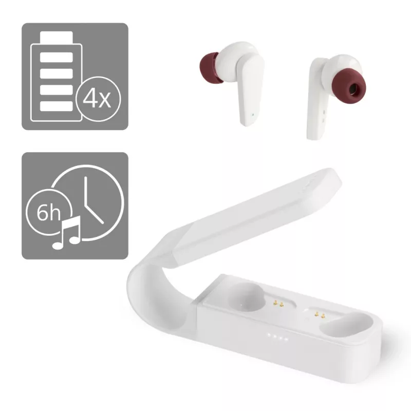 Hama Spirit Pocket belaidės ausinės True Wireless Stereo (TWS) į ausį baltos