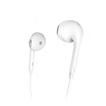 Hama Glow laidinės ausinės su mikrofonu, baltos, 1,2 m