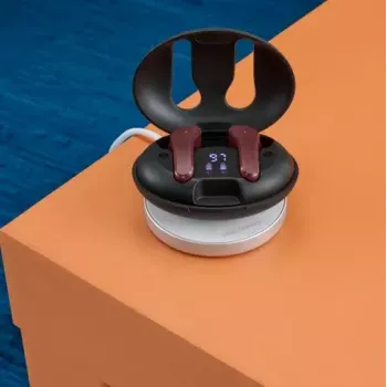 Hama Spirit Unchained belaidės ausinės TWS į ausį, muzika, Bluetooth, juoda/raudona