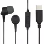 Hama 00184192 laidinės ausinės/mikrofonas Į ausį Skambučiai/Muzika USB Type-C Juoda, Tamsiai Pilka