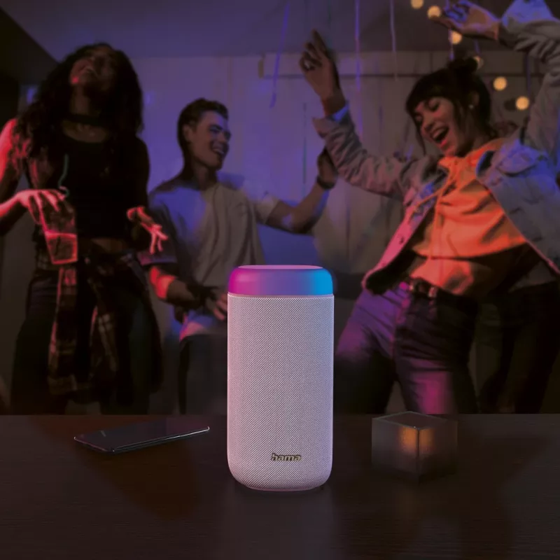 Nešiojamas garsiakalbis Hama Shine 2.0 stereo baltas 30 W