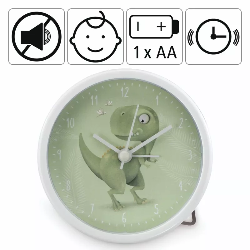 Hama Happy Dino mechaninis žadintuvas Žalia, Balta