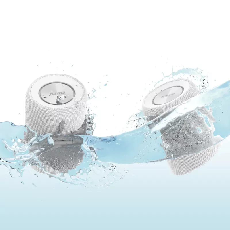 Nešiojamas stereo garsiakalbis Hama Twin 3.0 baltas 30 W