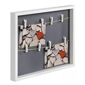 Daugiarėmis paveikslėlių rėmelis HAMA Cavo – MDF, baltas, 365×295 mm