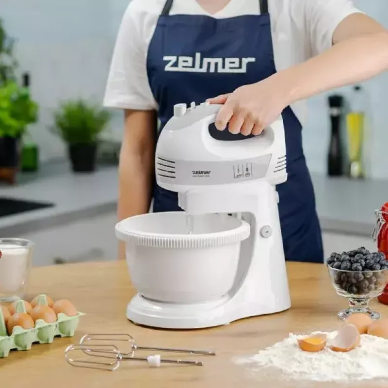 Rankinis plaktuvas ZELMER ZHM2459S – 300W, 5 greičių, nerūdijančio plieno priedai