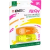 USB atmintukas Emtec C410 Neon 16GB Type-A 2.0 oranžinis geltonas
