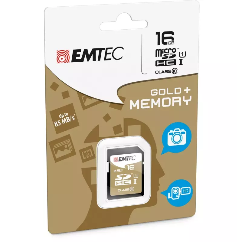 „Emtec“ 16 GB SDHC Class 10 Gold atminties kortelė